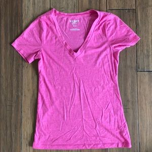 Pink old navy vintage v neck